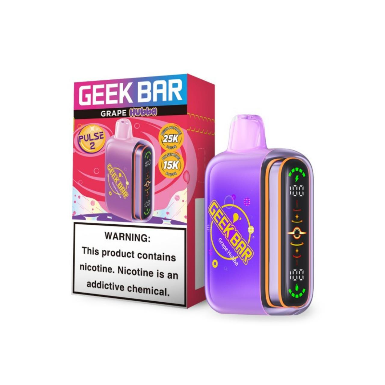 Geek Bar Pulse 2 25K Puff Disposable Grape Hubba - Hubba Edition