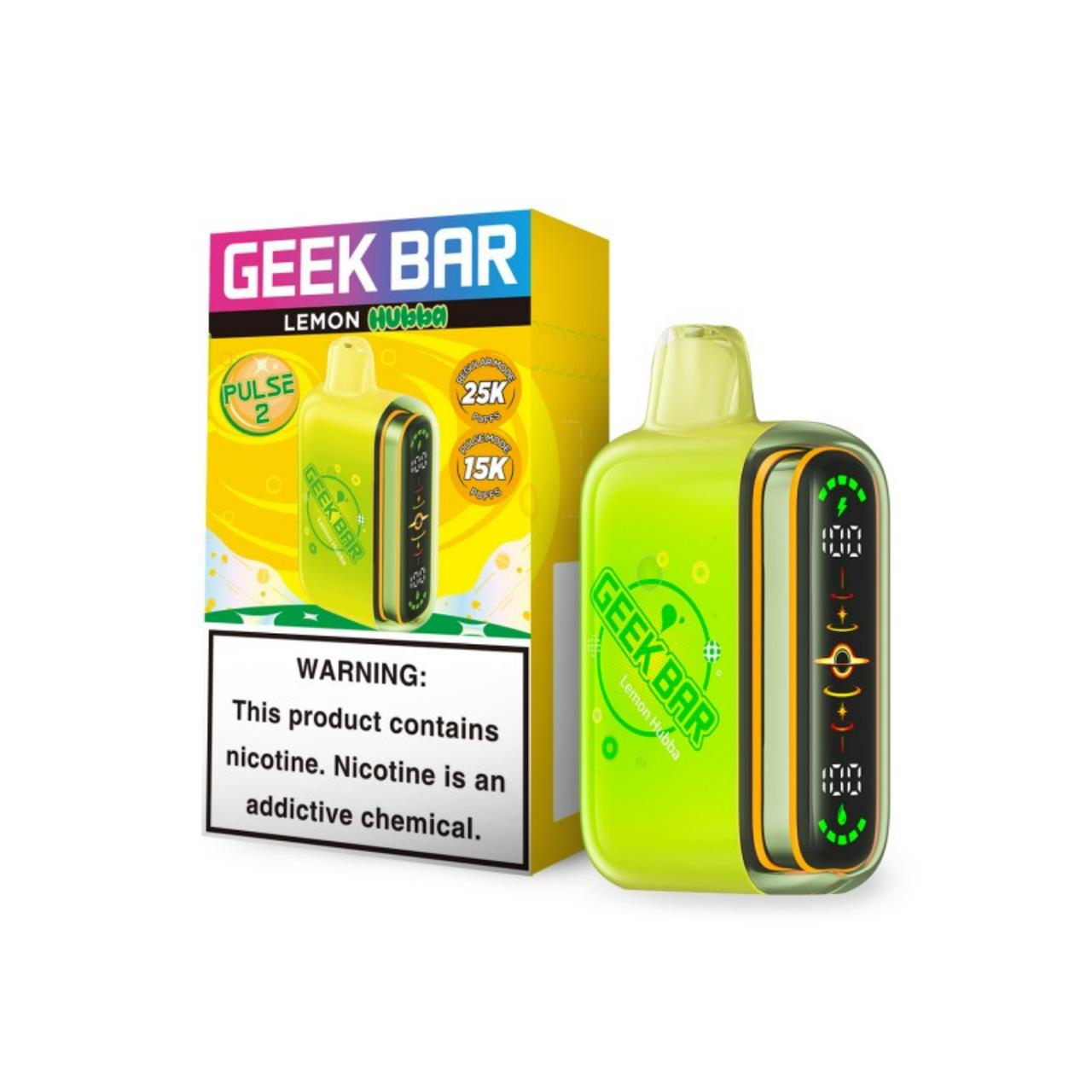 Geek Bar Pulse 2 25K Puff Disposable Lemon Hubba - Hubba Edition