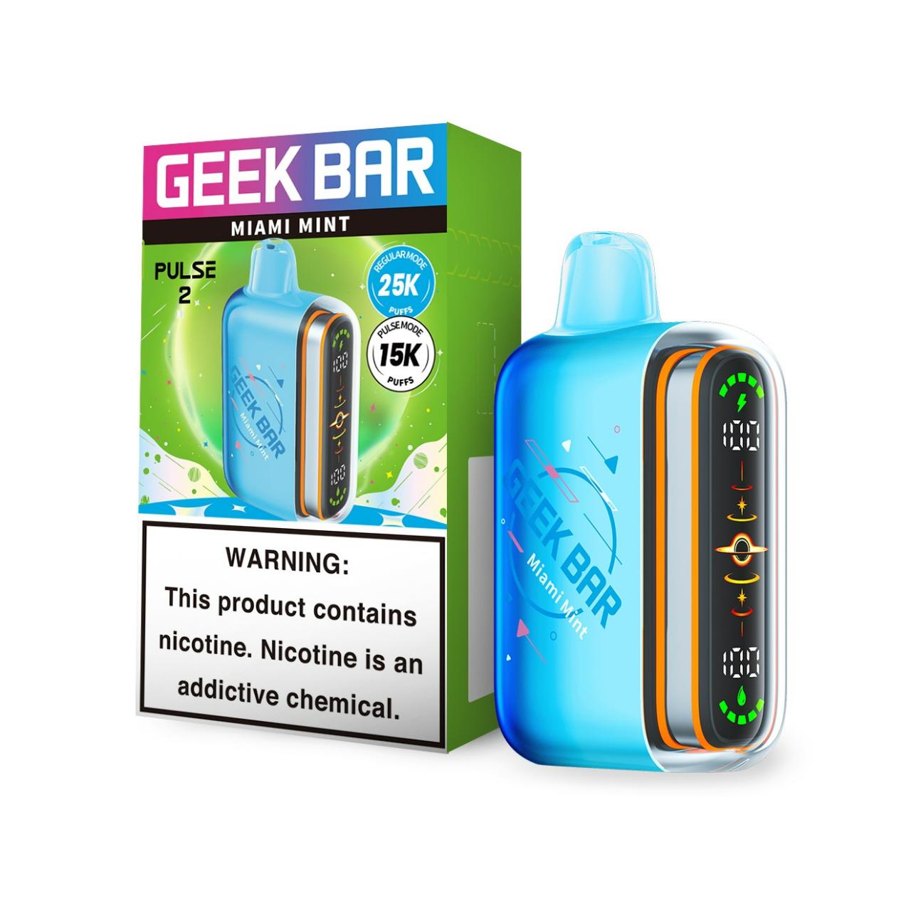 Geek Bar Pulse 2 25K Puff Disposable Miami Mint
