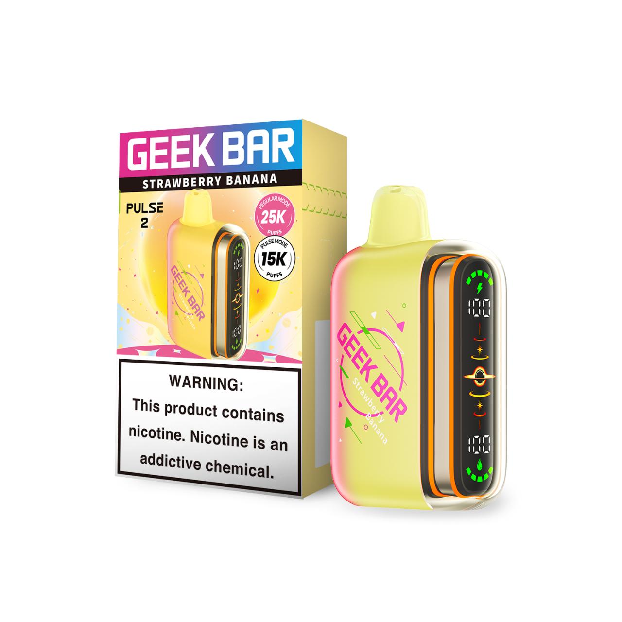 Geek Bar Pulse 2 25K Puff Disposable Strawberry Banana