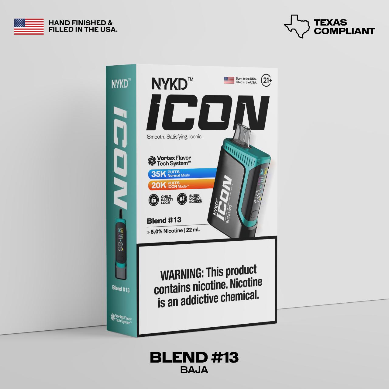 NYKD ICON 35K Puff Disposable Blend #13 Crisp Mint