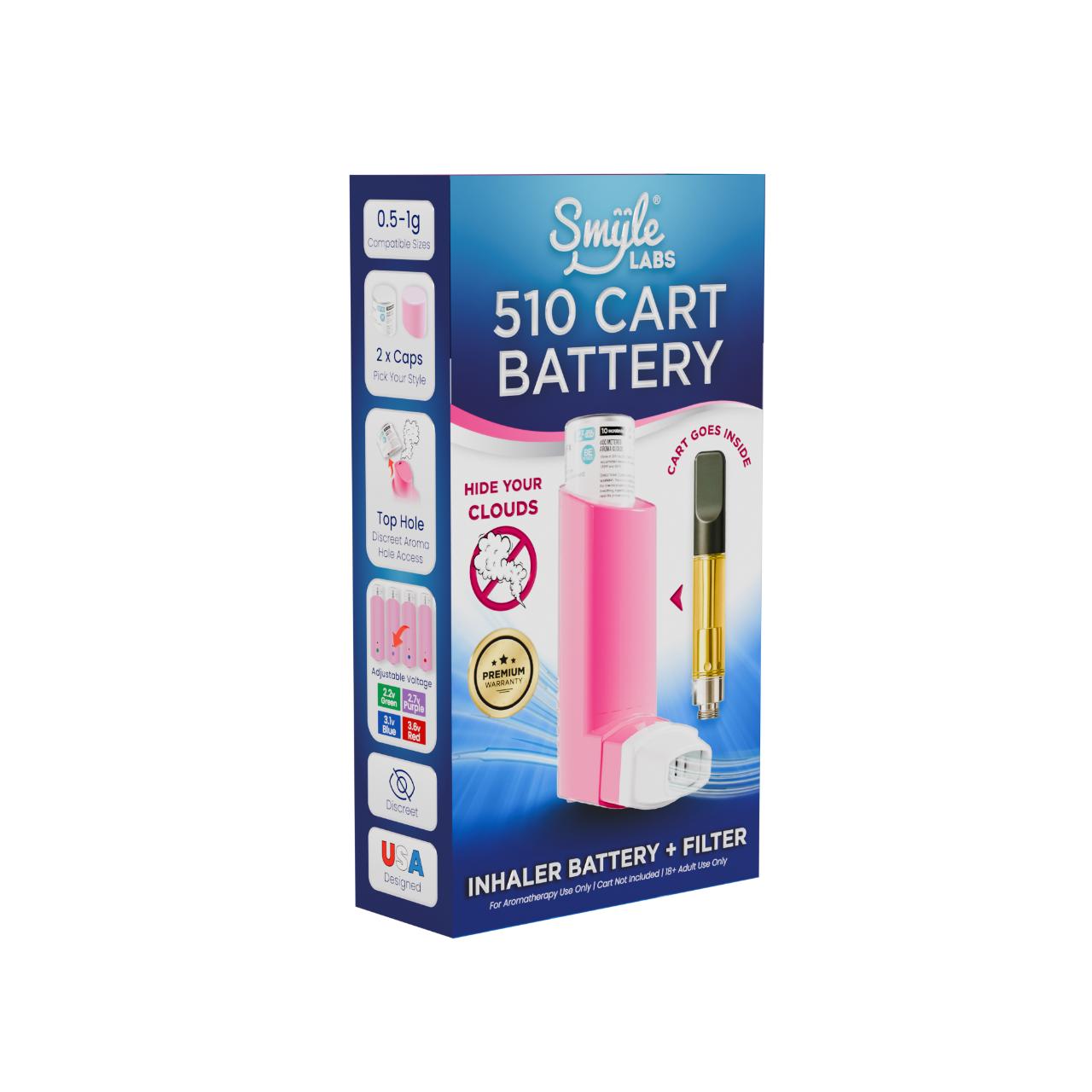 Smyle Inhaler Cart Battery Pink Smyle Inhaler Cart Battery Pink