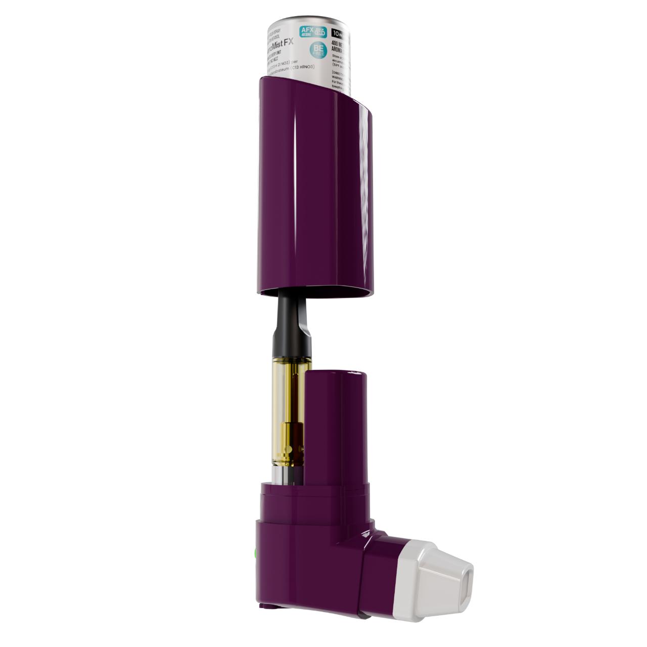 Smyle Inhaler Cart Battery Side View - Lifted Cap Smyle Inhaler Cart Battery Side View - Lifted Cap