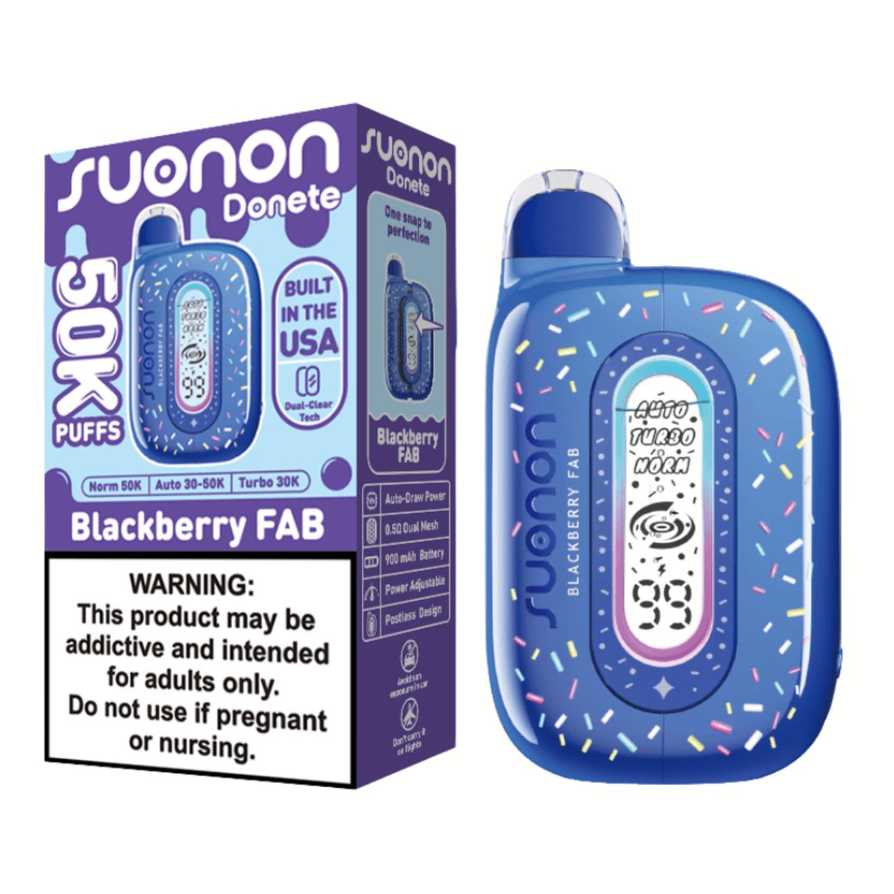 Suonon Donete 50K Puff Disposable Blackberry Fab Suonon Donete 50K Puff Disposable Blackberry Fab