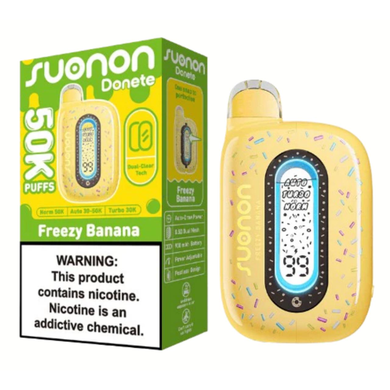 Suonon Donete 50K Puff Disposable Freezy Banana Suonon Donete 50K Puff Disposable Freezy Banana