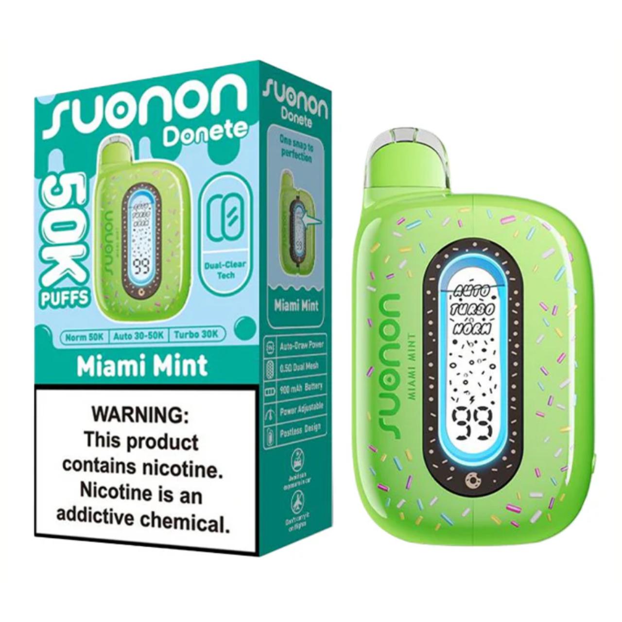 Suonon Donete 50K Puff Disposable Miami Mint Suonon Donete 50K Puff Disposable Miami Mint
