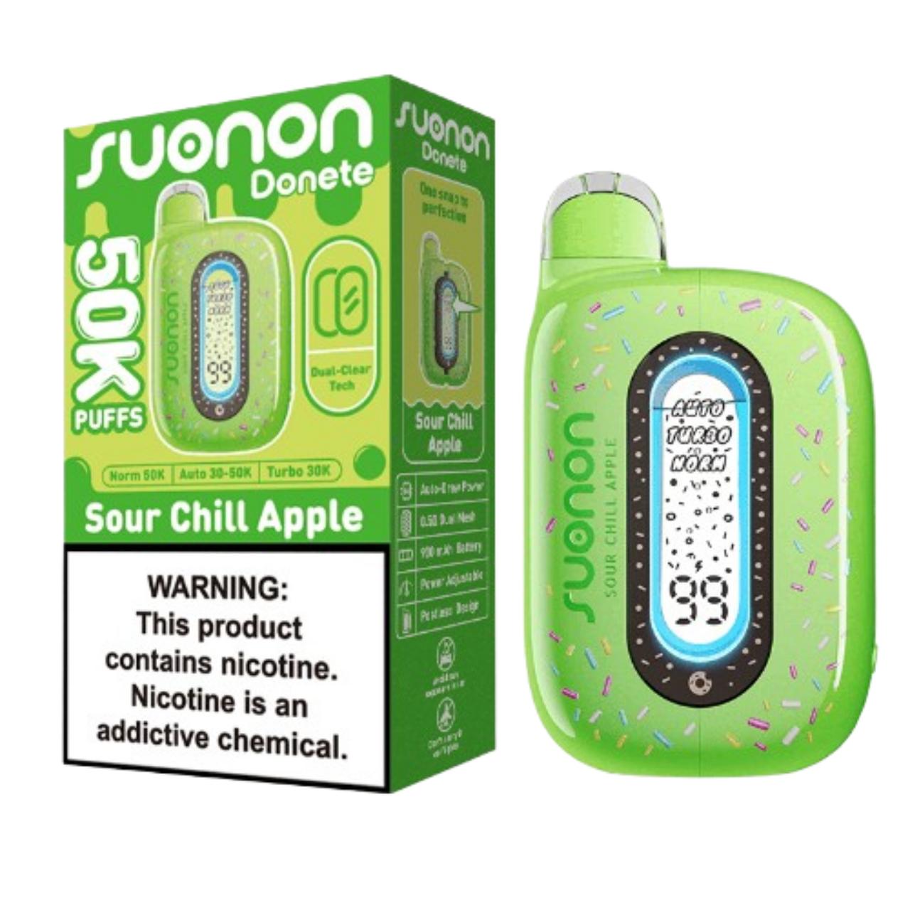 Suonon Donete 50K Puff Disposable Sour Chill Apple Suonon Donete 50K Puff Disposable Sour Chill Apple