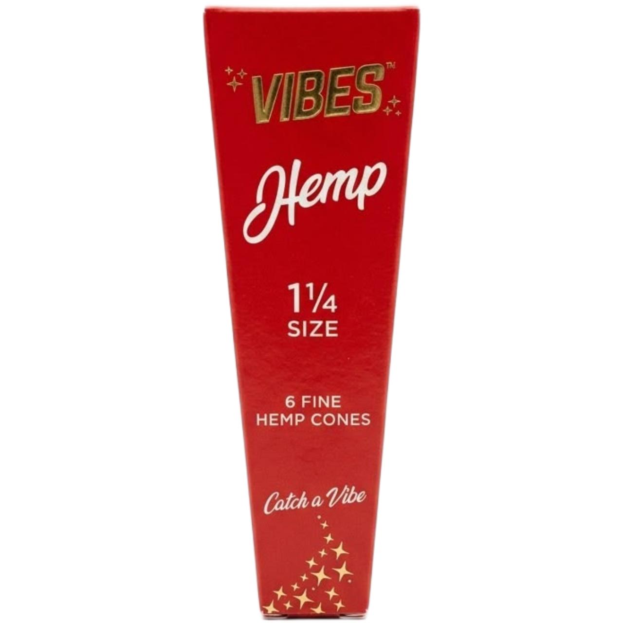 VIBES CONES 1-14 1PK-1CT HEMP RED