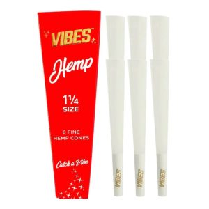 VIBES CONES 1-14 1PK-1CT HEMP RED