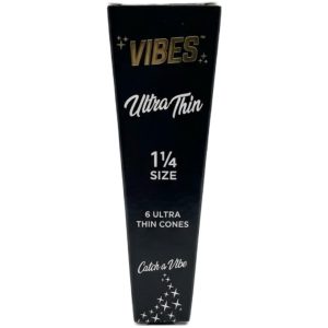 VIBES CONES 1-14 1PK-1CT ULTRA THIN BLACK