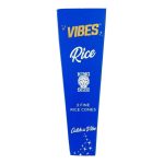 VIBES KING SIZE CONES 1PK-3CT RICE BLUE