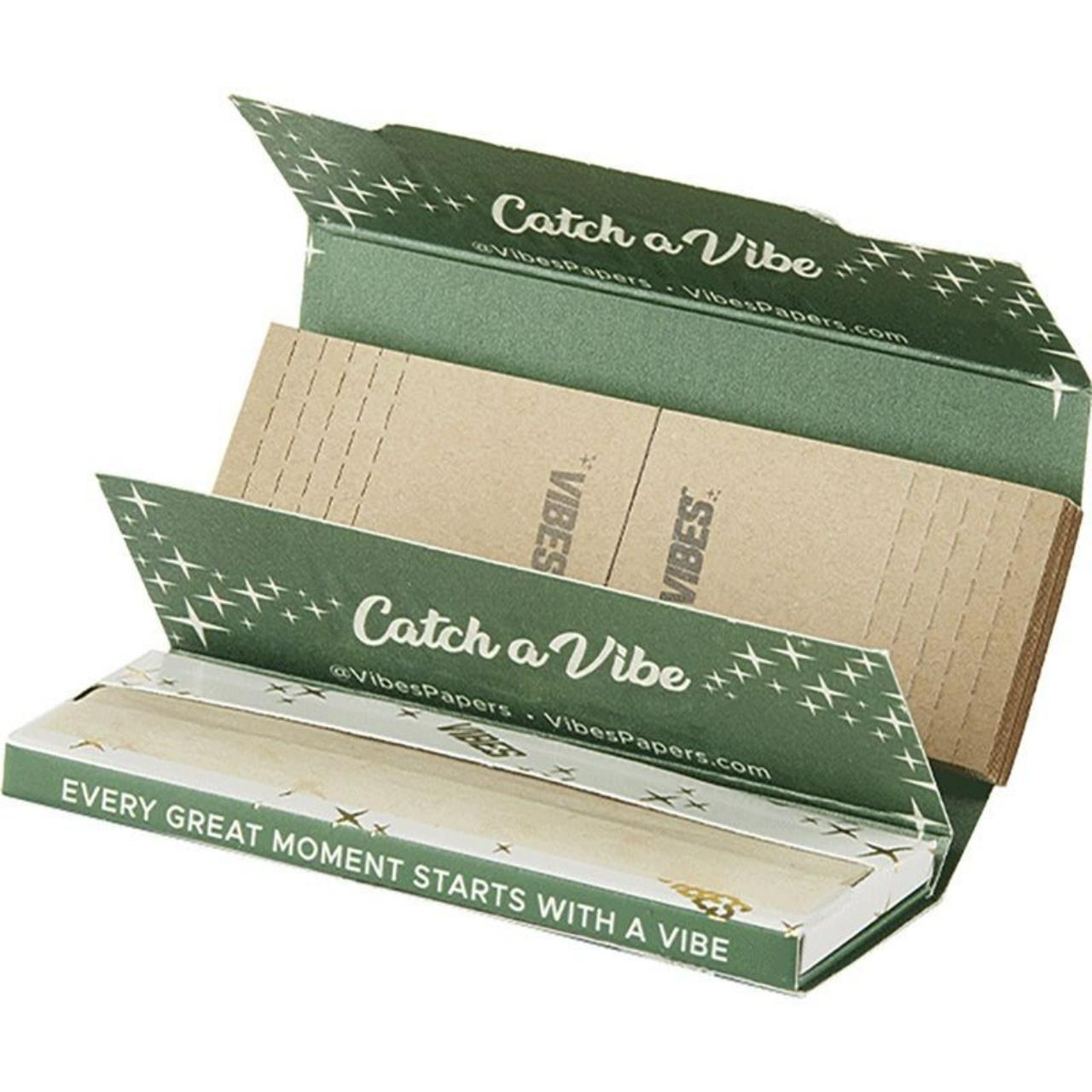 VIBES PAPERS 1-14 TIPS 1PK-50CT ORGANIC HEMP GREEN VIBES PAPERS 1-14 TIPS 1PK-50CT ORGANIC HEMP GREEN