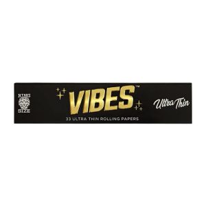 VIBES PAPERS 1PK-33CT KING SIZE ULTRA THIN BLACK