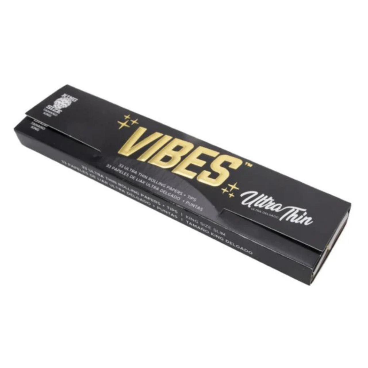 VIBES PAPERS KING SIZE WTIPS 1PK-33CT ULTRA THIN VIBES PAPERS KING SIZE WTIPS 1PK-33CT ULTRA THIN