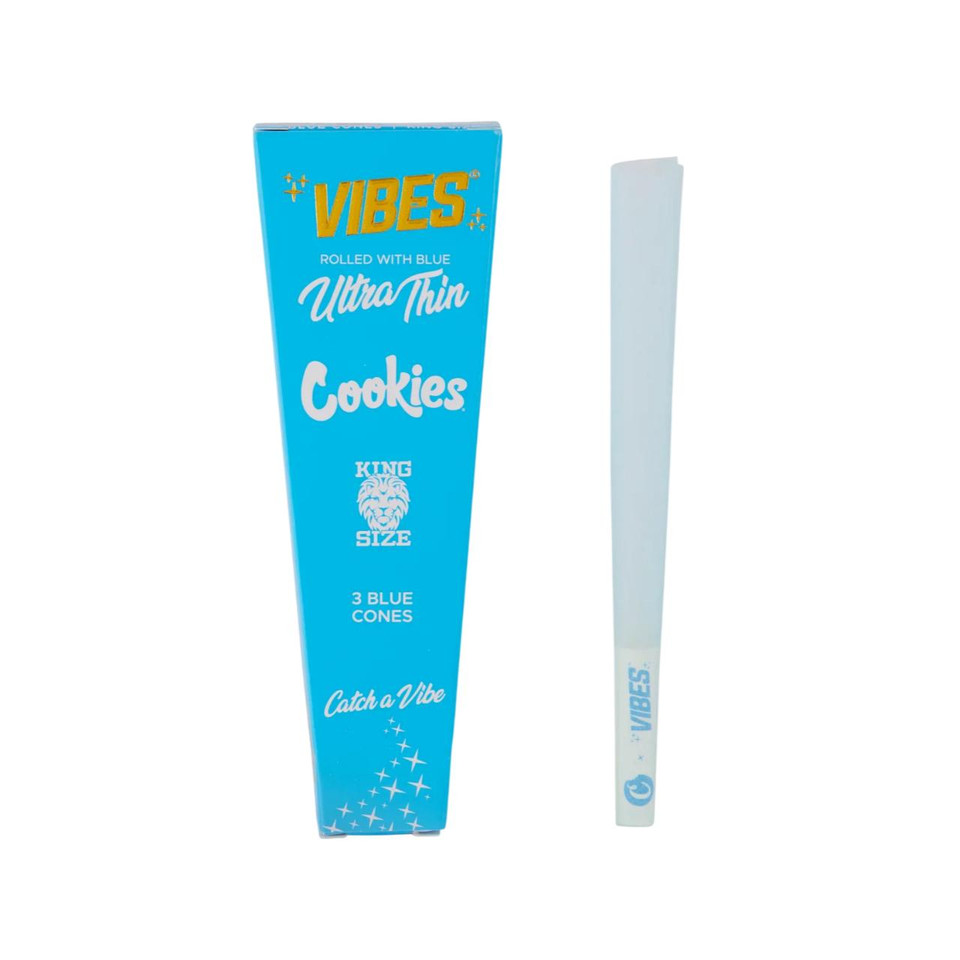 VIBES X COOKIES KING SIZE CONES 1PK-3CT ULTRA THIN VIBES X COOKIES KING SIZE CONES 1PK-3CT ULTRA THIN