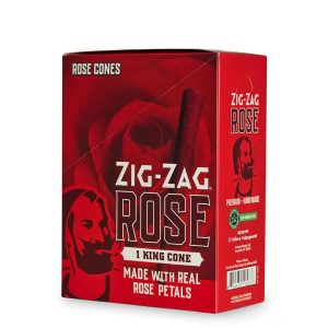 ZIG ZAG KING SIZE - ROSE CONES - 1PK - 1CT