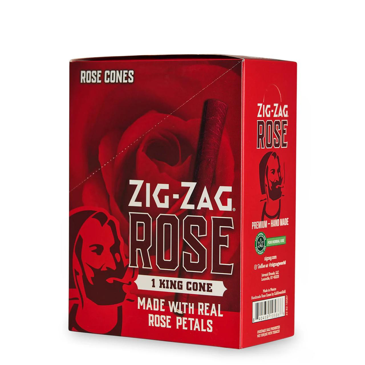 ZIG ZAG KING SIZE - ROSE CONES - 1PK - 1CT