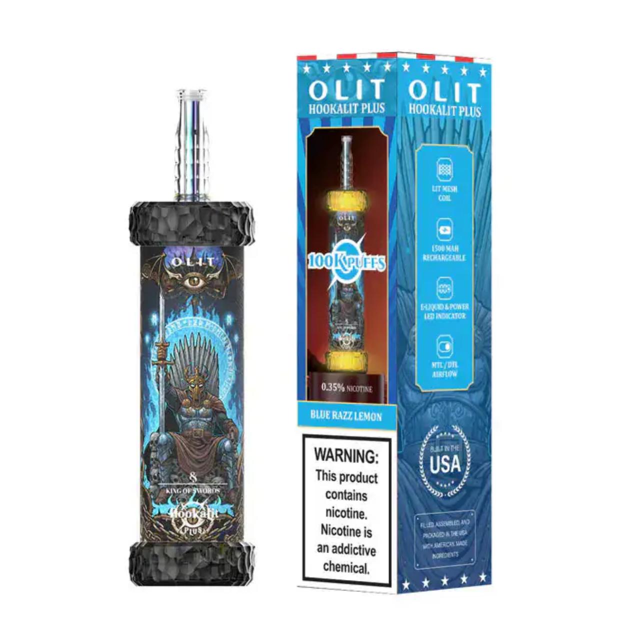 OLIT Hookalit Plus 100K Puff Disposable Blue Razz Lemon