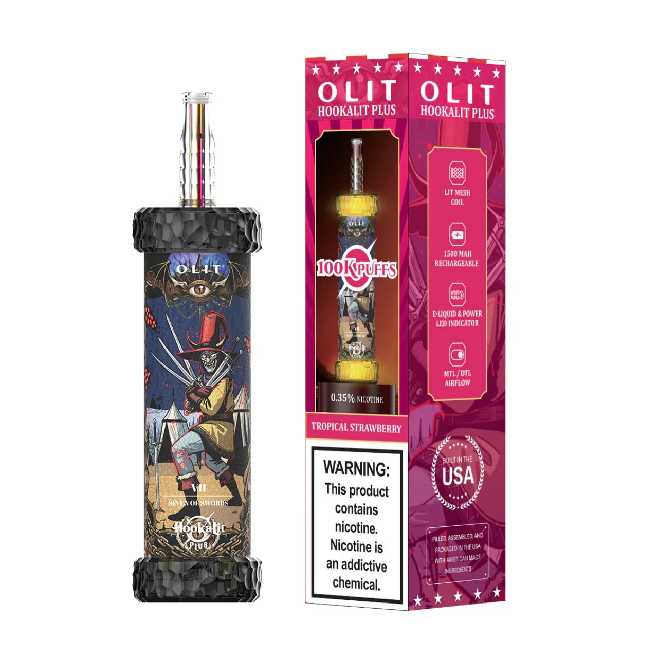 OLIT Hookalit Plus 100K Puff Disposable Tropical Strawberry