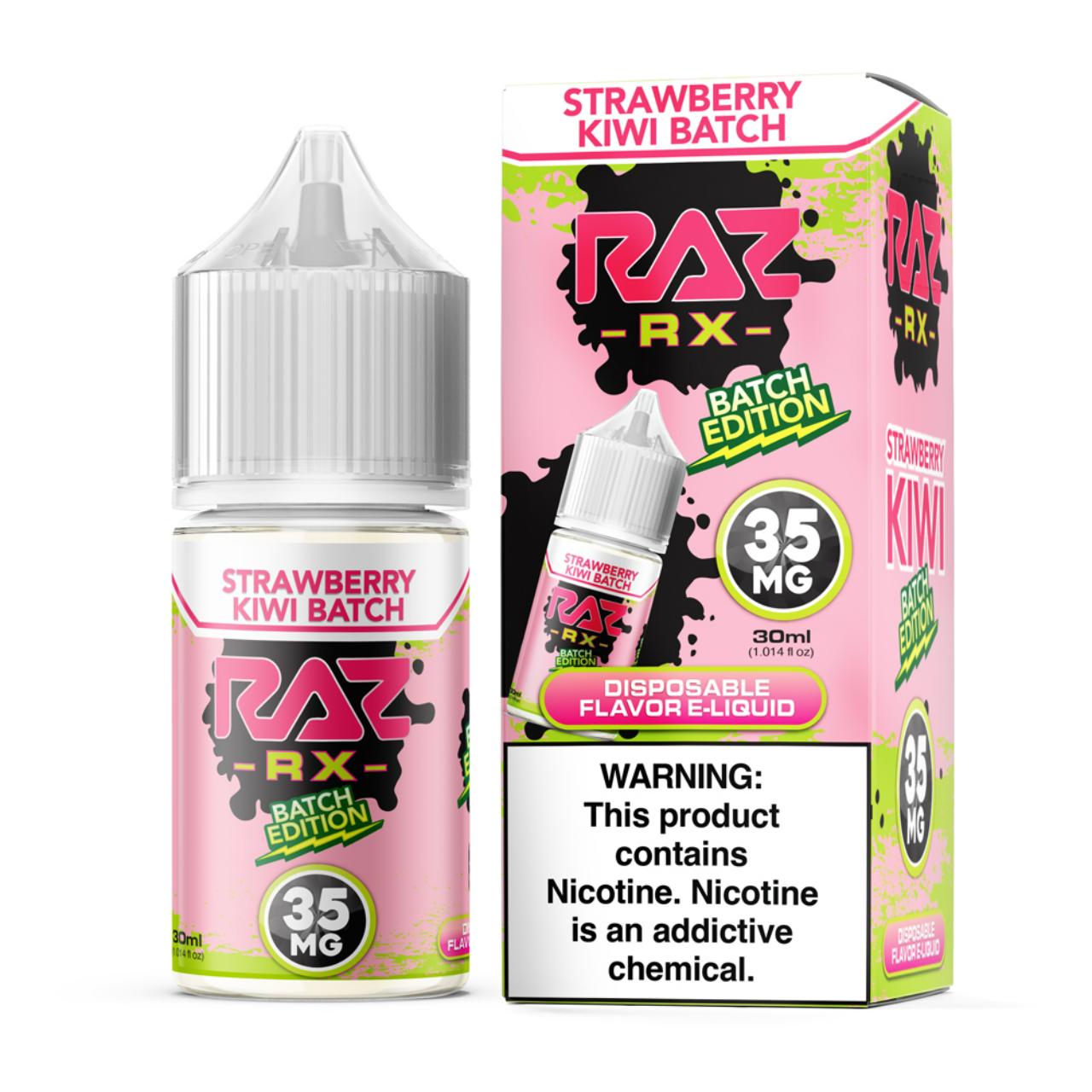 Pod Juice RX Raz Strawberry Kiwi Batch Tobacco Free Nicotine 30ml Salt E-Juice 35mg Pod Juice RX Raz Strawberry Kiwi Batch Tobacco Free Nicotine 30ml Salt E-Juice 35mg