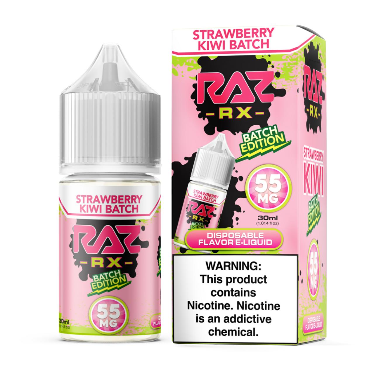 Pod Juice RX Raz Strawberry Kiwi Batch Tobacco Free Nicotine 30ml Salt E-Juice 55mg Pod Juice RX Raz Strawberry Kiwi Batch Tobacco Free Nicotine 30ml Salt E-Juice 55mg