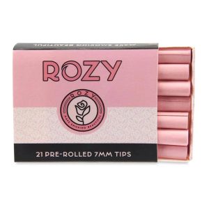 Rozy Pink Tips Prerolled 7MM Tips 1PK Angle 1