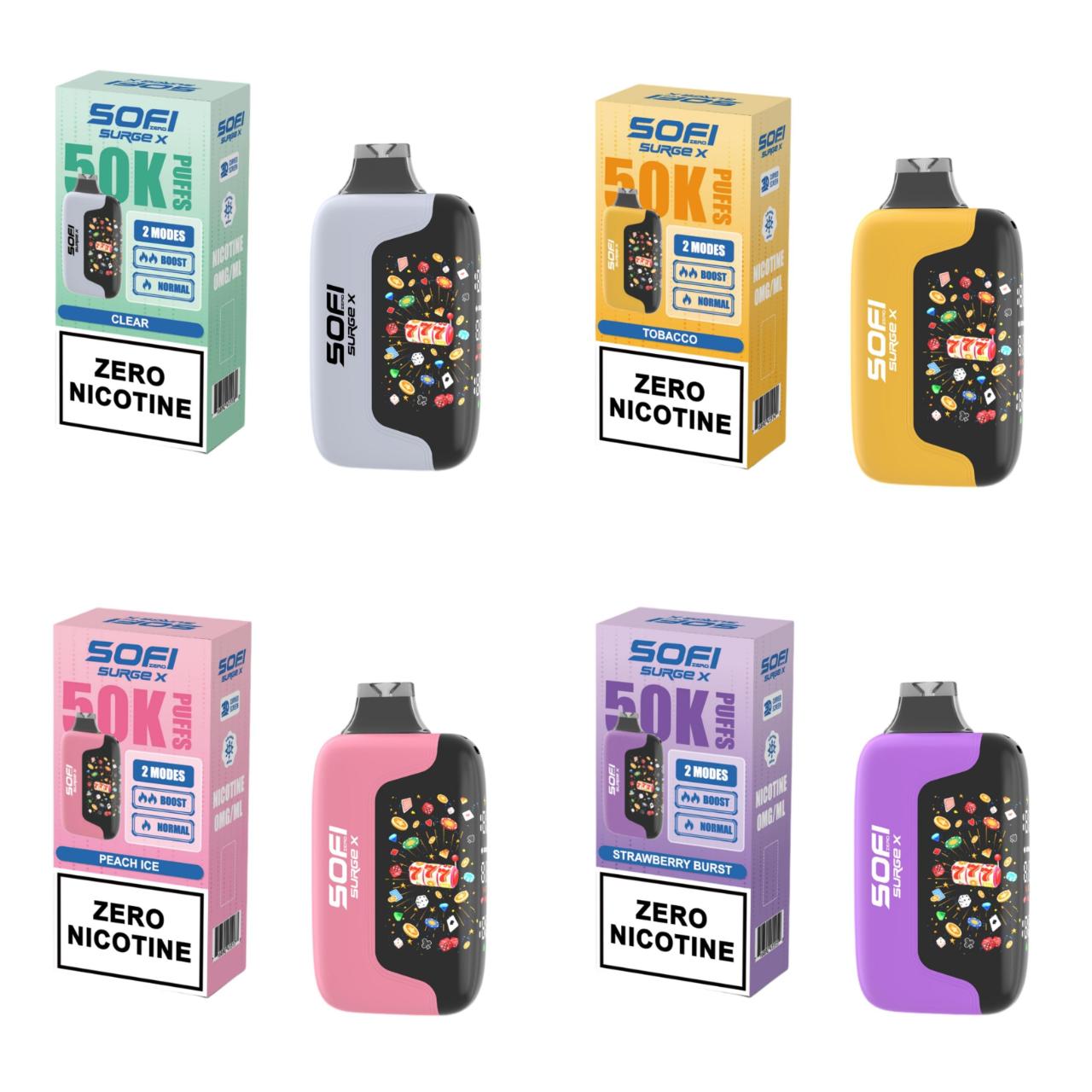 Sofi Surge Zero Nicotine 50,000 Puff Disposable