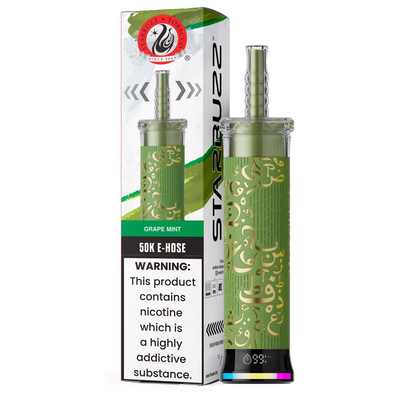 Starbuzz E Hose 50K Puff Disposable Grape-Mint