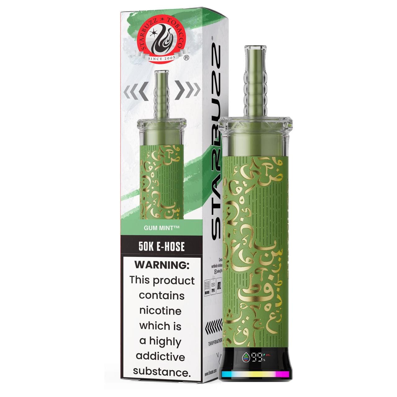 Starbuzz E Hose 50K Puff Disposable Gum-Mint
