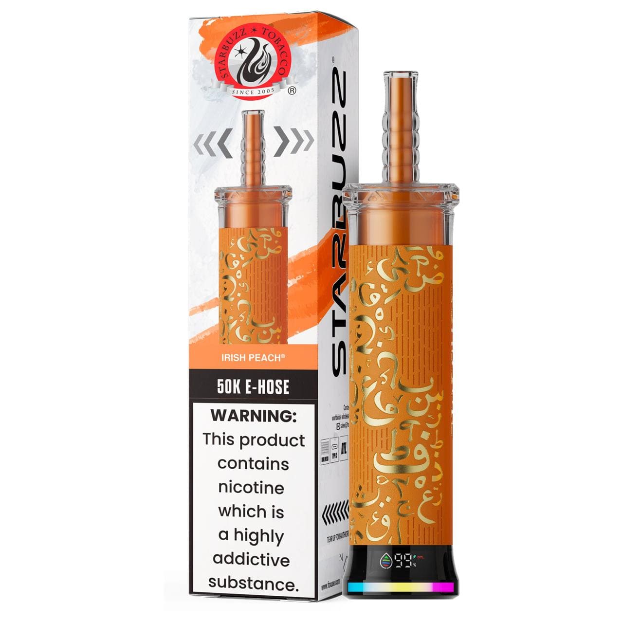 Starbuzz E Hose 50K Puff Disposable Irish-Peach