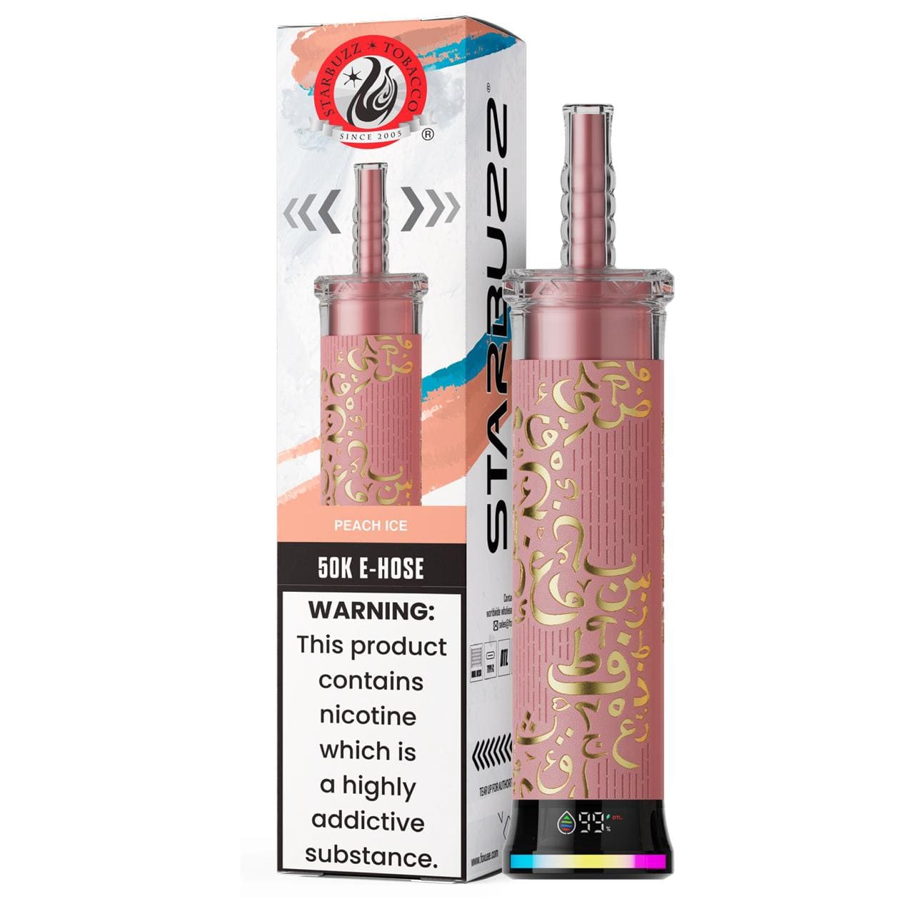 Starbuzz E Hose 50K Puff Disposable Peach-Ice