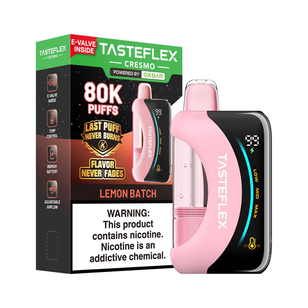 TasteFlex Cresmo 80K Puff Disposable Lemon Batch