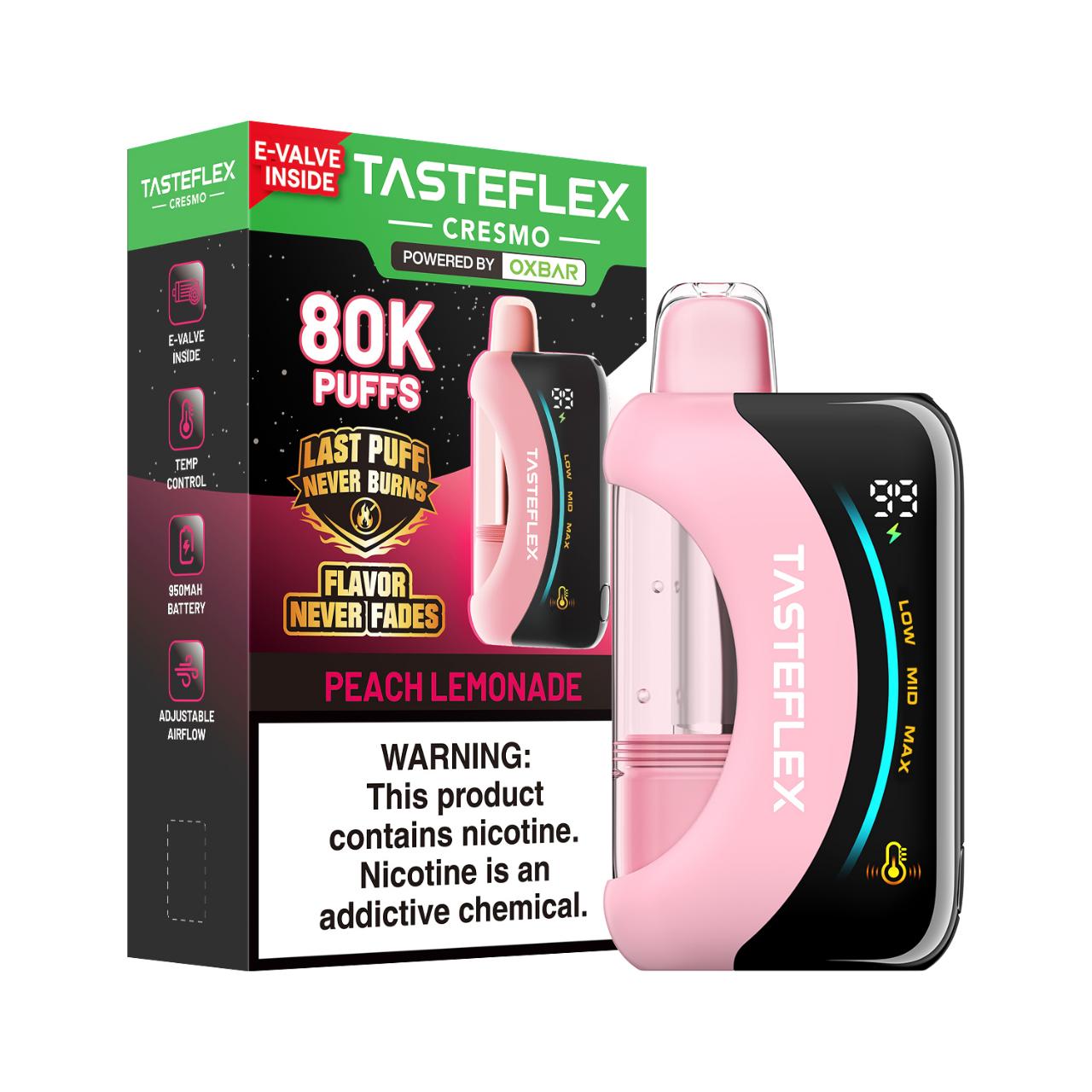 TasteFlex Cresmo 80K Puff Disposable Peach Lemonade
