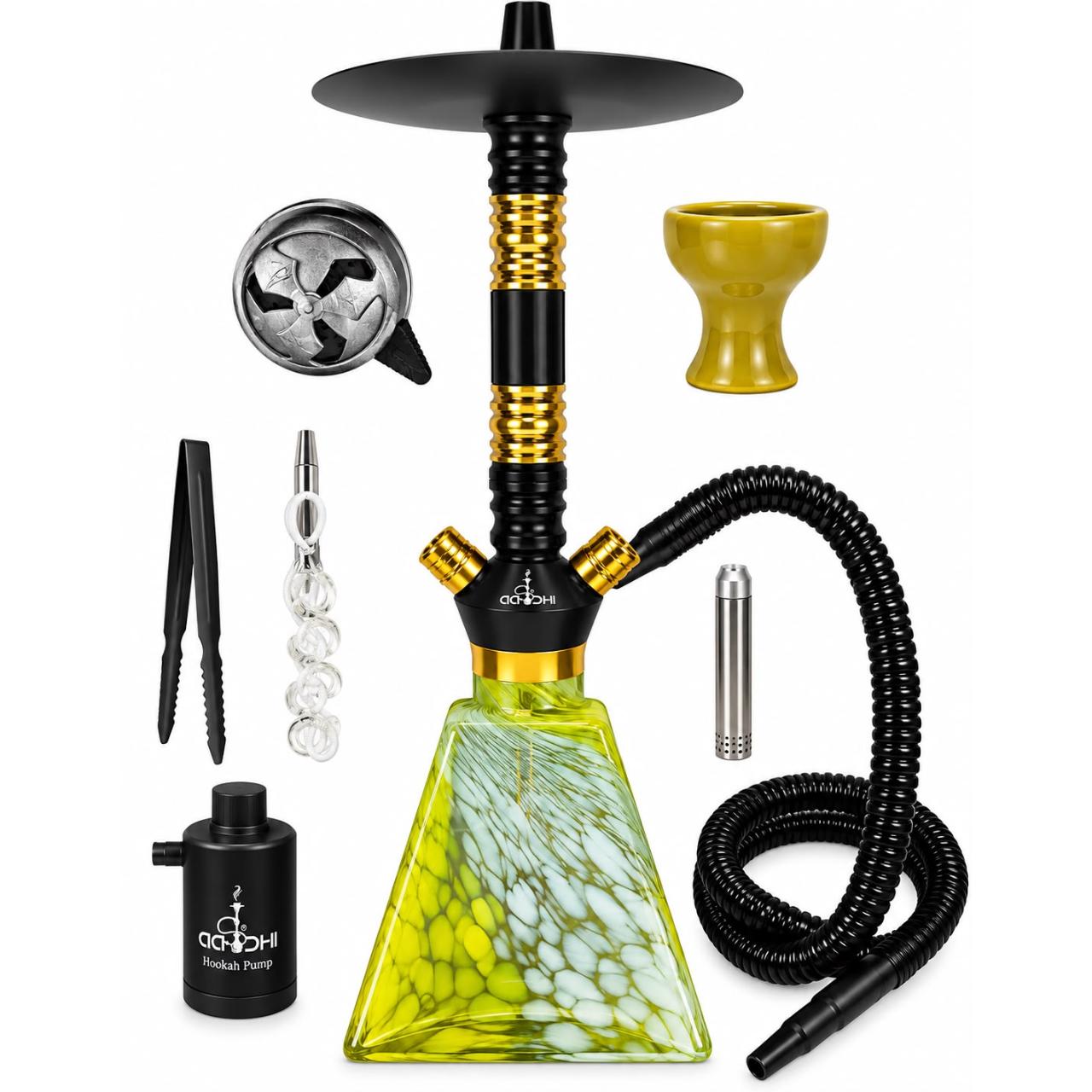 Aadhi Flame Premium Hookah Kit Orange Aadhi Flame Premium Hookah Kit Orange