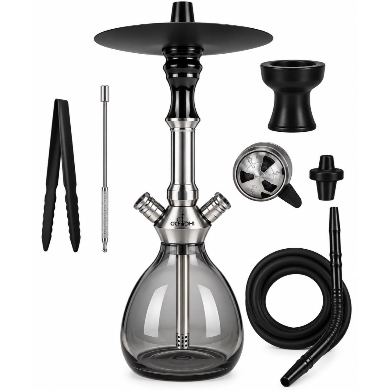 Aadhi Special Edition Rose Hookah Kit Silver Aadhi Special Edition Rose Hookah Kit Silver