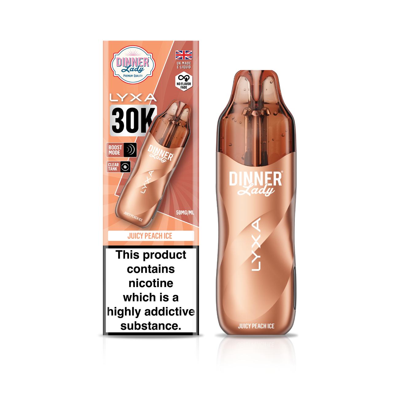 Dinner Lady LYXA 30K Puff Disposable Juicy Peach Ice Dinner Lady LYXA 30K Puff Disposable Juicy Peach Ice