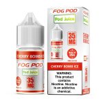 Fog Pod X Pod Juice Cherry Bomb Ice Salt 30ml E-Juice 35mg