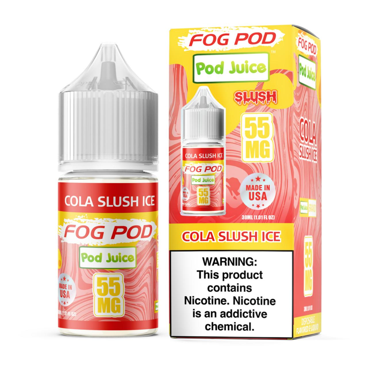 Fog Pod X Pod Juice Cola Slush Ice Salt 30ml E-Juice 55mg Fog Pod X Pod Juice Cola Slush Ice Salt 30ml E-Juice 55mg
