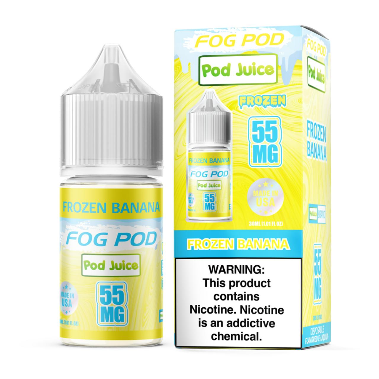 Fog Pod X Pod Juice Frozen Banana Salt 30ml E-Juice 55mg Fog Pod X Pod Juice Frozen Banana Salt 30ml E-Juice 55mg