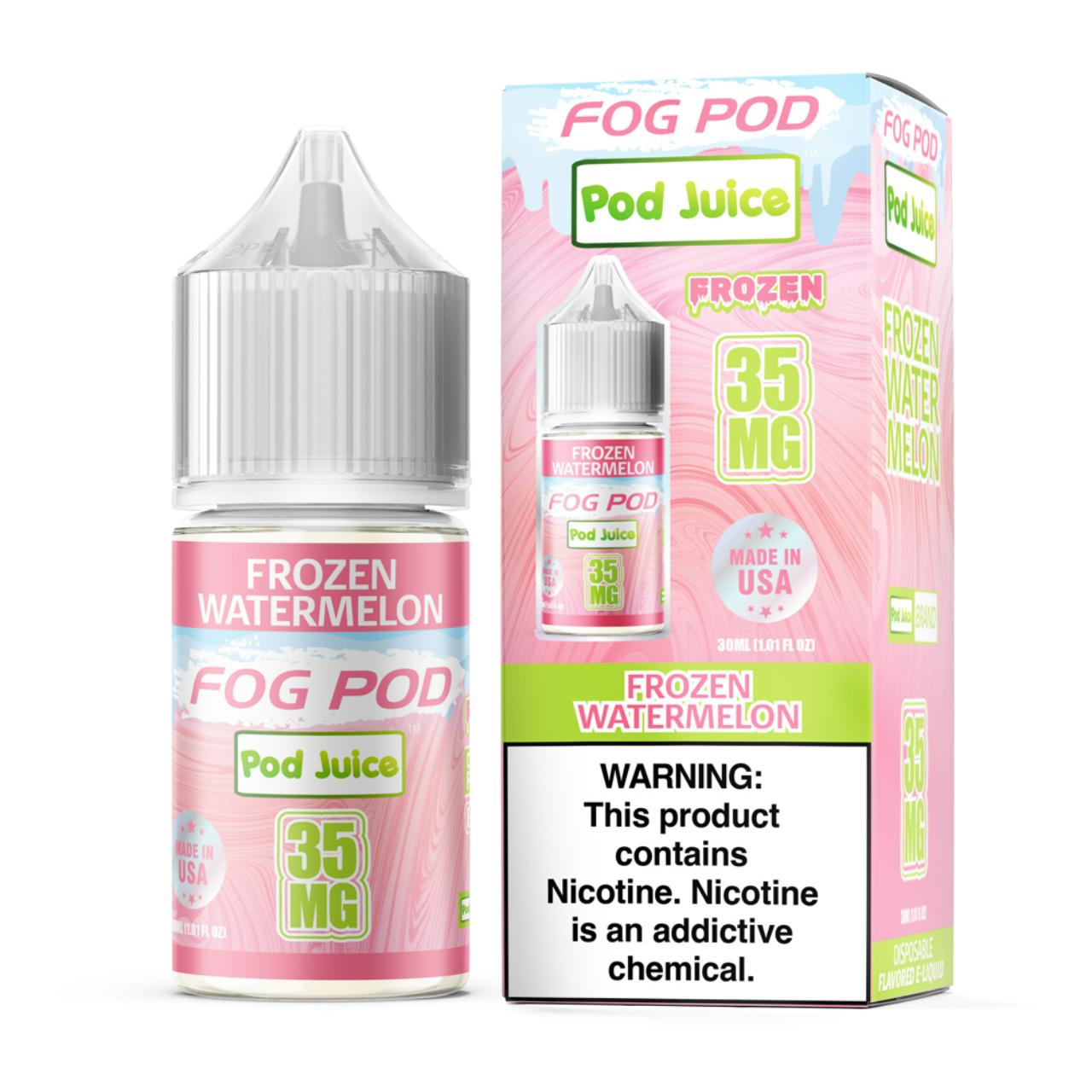 Fog Pod X Pod Juice Frozen Watermelon Salt 30ml E-Juice 35mg Fog Pod X Pod Juice Frozen Watermelon Salt 30ml E-Juice 35mg