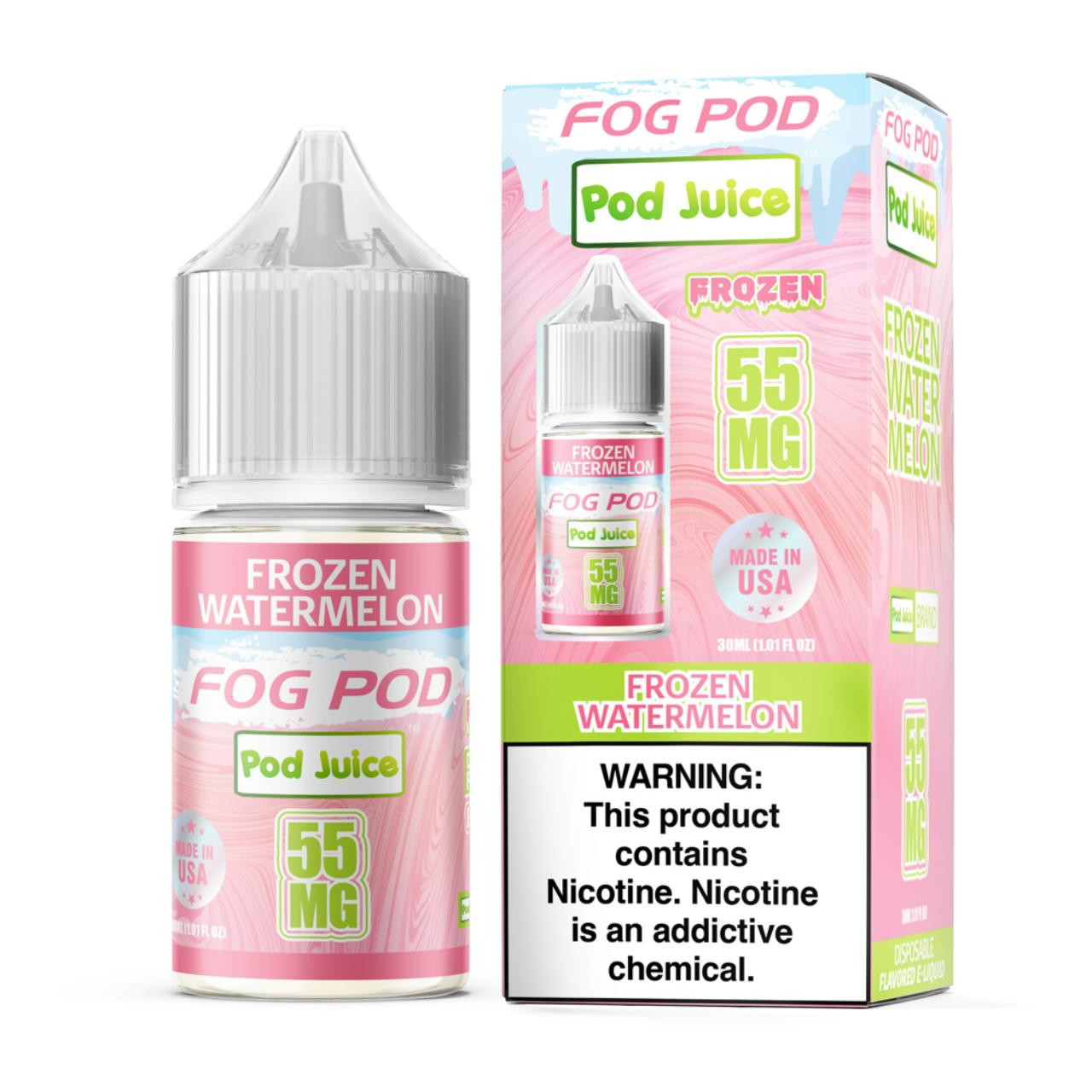 Fog Pod X Pod Juice Frozen Watermelon Salt 30ml E-Juice 55mg Fog Pod X Pod Juice Frozen Watermelon Salt 30ml E-Juice 55mg