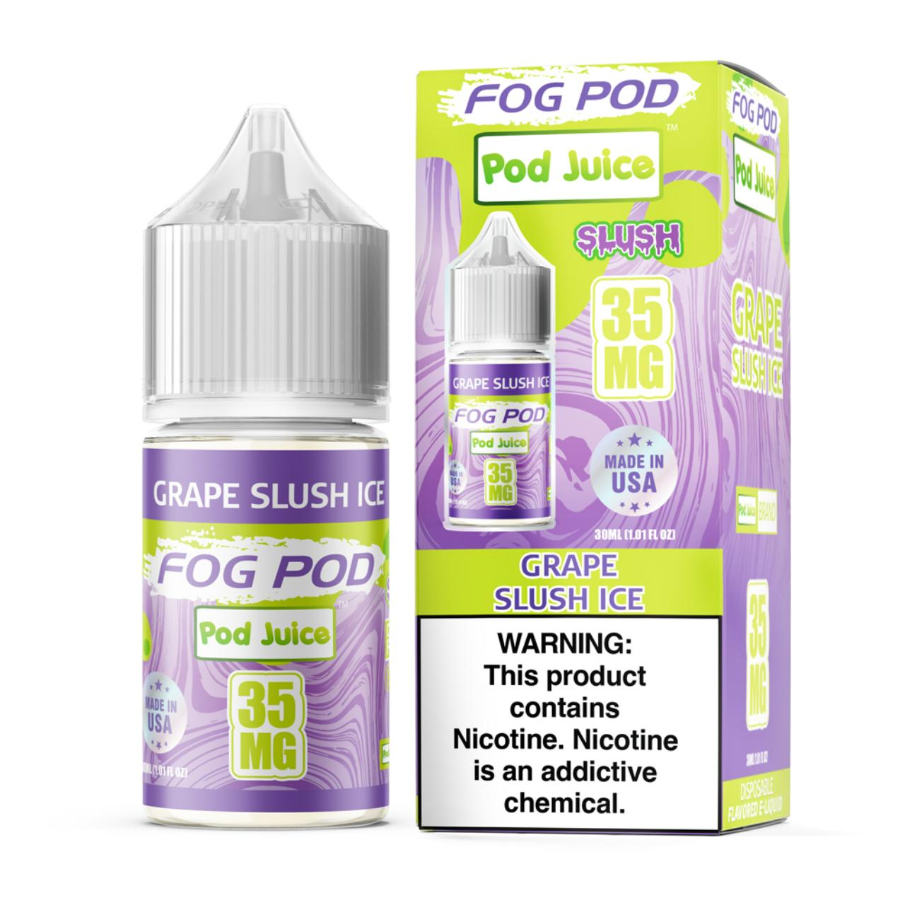 Fog Pod X Pod Juice Grape Slush Ice Salt 30ml E-Juice 35mg Fog Pod X Pod Juice Grape Slush Ice Salt 30ml E-Juice 35mg