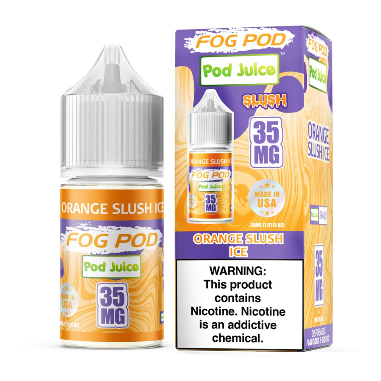 Fog Pod X Pod Juice Orange Slush Ice Salt 30ml E-Juice 35mg Fog Pod X Pod Juice Orange Slush Ice Salt 30ml E-Juice 35mg