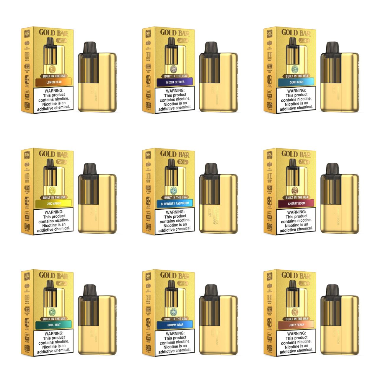 Gold Bar Max 50000 Puffs Disposable