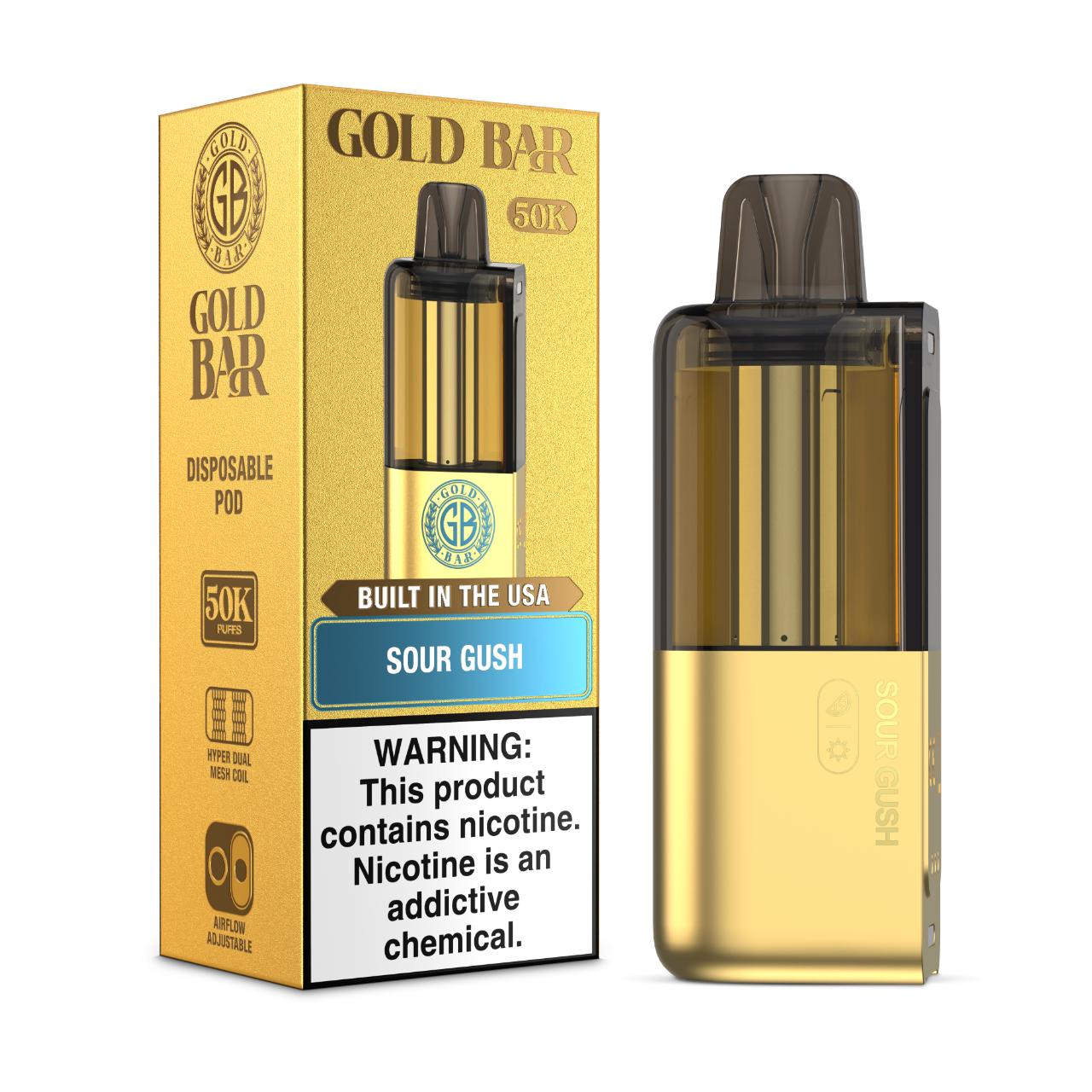 Gold Bar Max 50K Replacement Pod - 1PK Sour Gush Gold Bar Max 50K Replacement Pod - 1PK Sour Gush