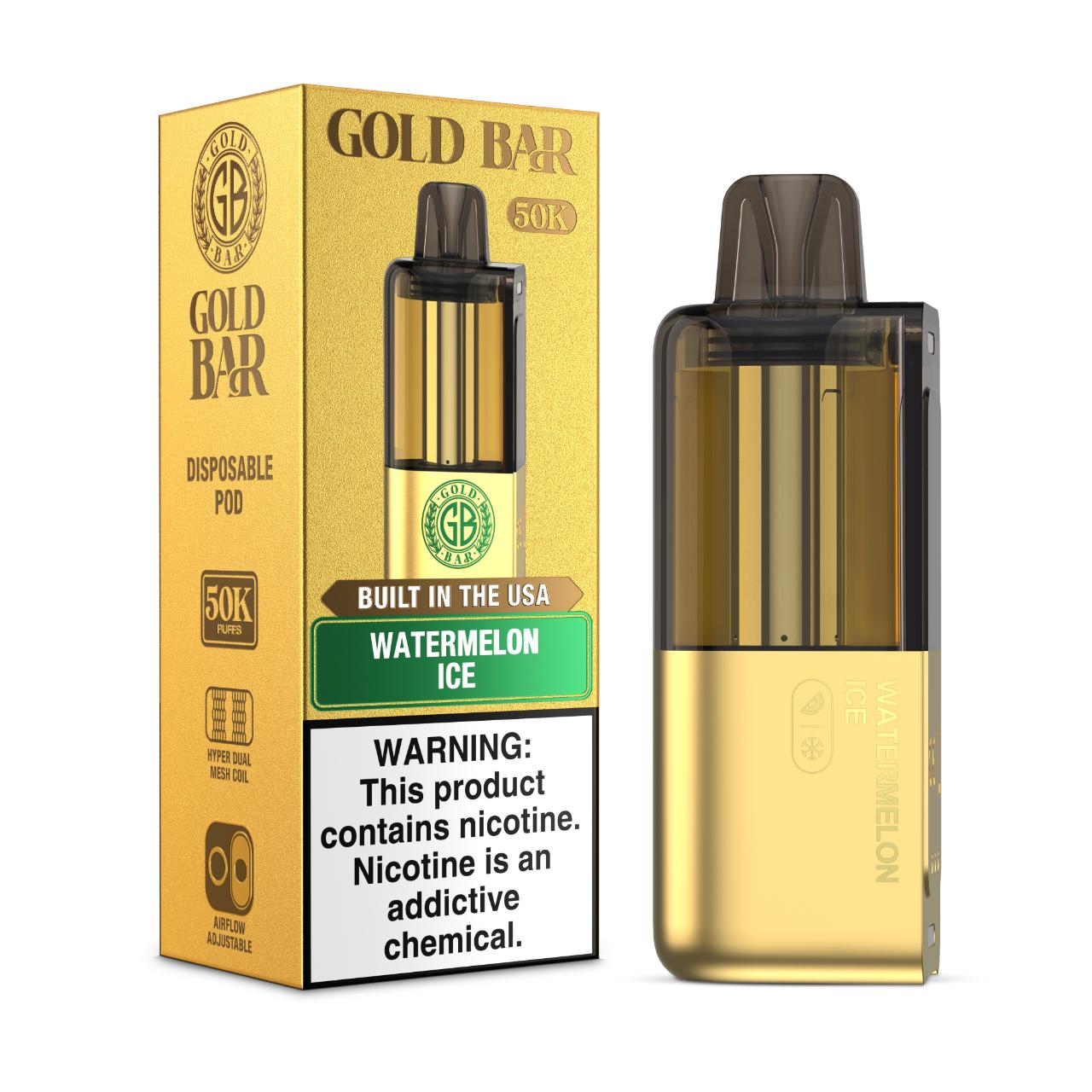 Gold Bar Max 50K Replacement Pod - 1PK WATERMELON ICE Gold Bar Max 50K Replacement Pod - 1PK WATERMELON ICE
