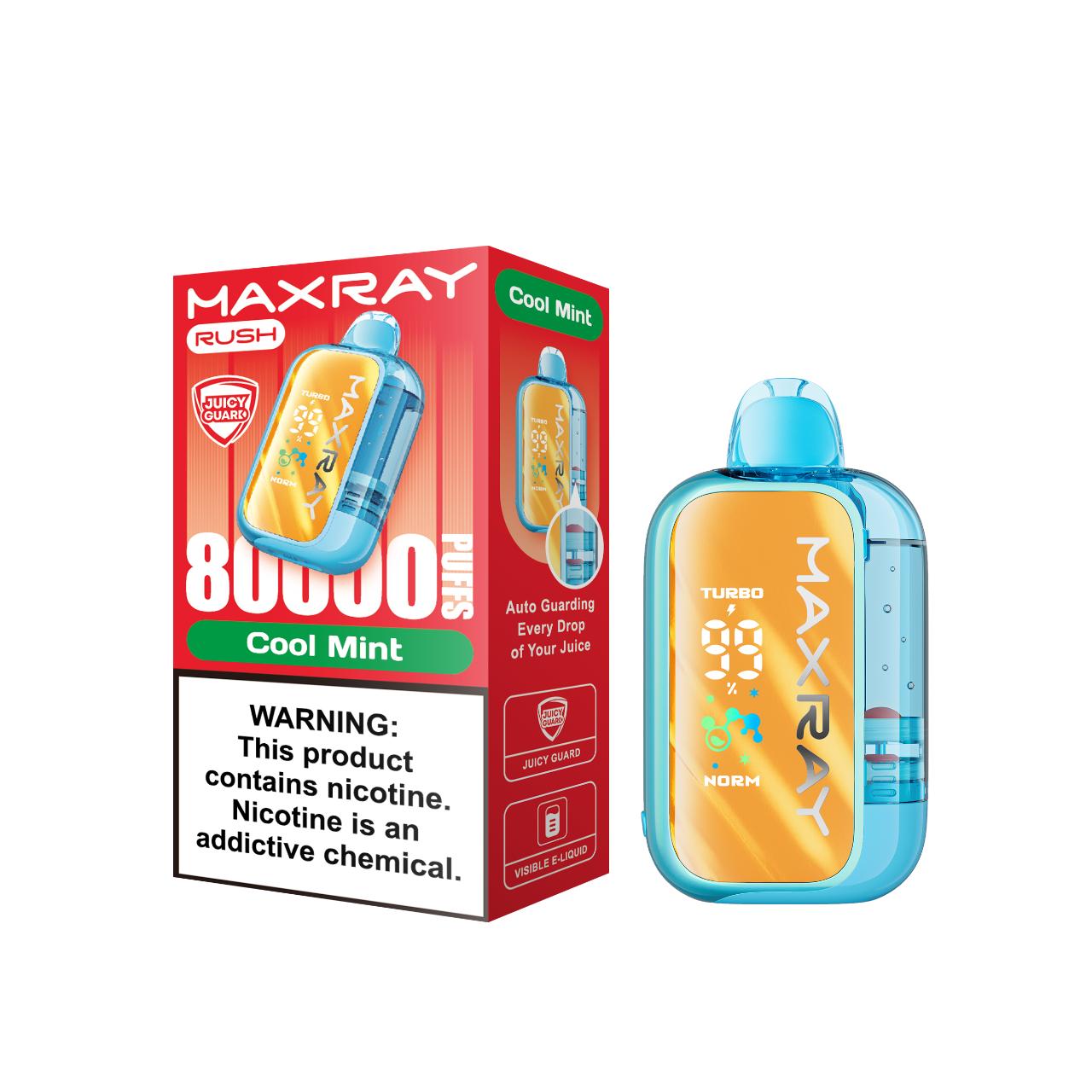 MAXRAY RUSH 80K Puff Disposable Cool Mint MAXRAY RUSH 80K Puff Disposable Cool Mint
