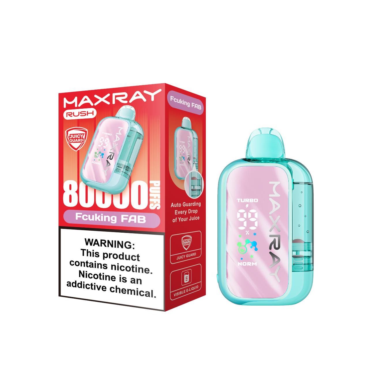 MAXRAY RUSH 80K Puff Disposable Fcuking FAB MAXRAY RUSH 80K Puff Disposable Fcuking FAB