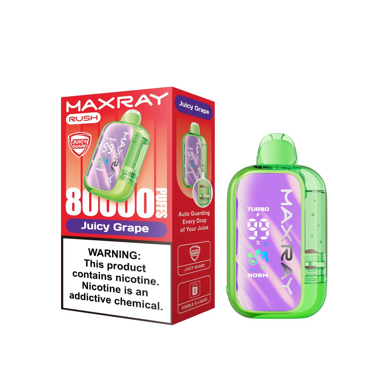 MAXRAY RUSH 80K Puff Disposable Juicy Grape MAXRAY RUSH 80K Puff Disposable Juicy Grape