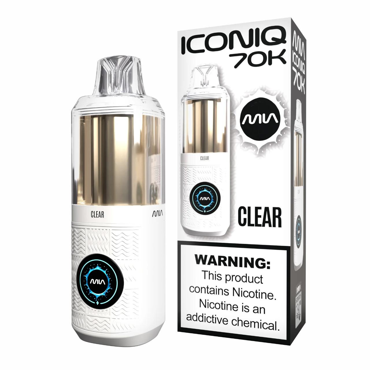MIA Iconiq 70K Puff Disposable Clear